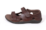 Health Plus Diabetic Footwear - Men - Leather Sandals With Reverse Straps