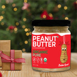 Organic Peanut Butter (Unsweetened) (Sugar-Free, USDA Organic, Gluten-Free, Low Carb, Ultra Low GI, Vegan, Diabetes & Keto Friendly) - 180g (Pack of 2)