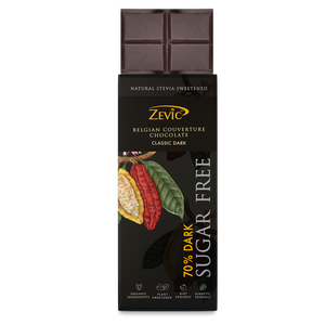 Zevic 70% Dark Belgian Couverture Chocolate- Classic 40gms