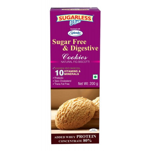 Sugarless Bliss Natural Fig Diabetic Biscotti 200 gms