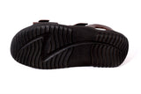 Health Plus Diabetic Footwear - Men - Leather Sandals With Reverse Straps