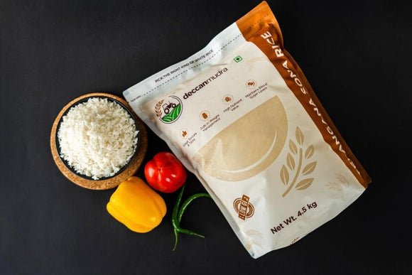 Low GI Rice for Diabetics 4.5kg pack - Deccan Mudra